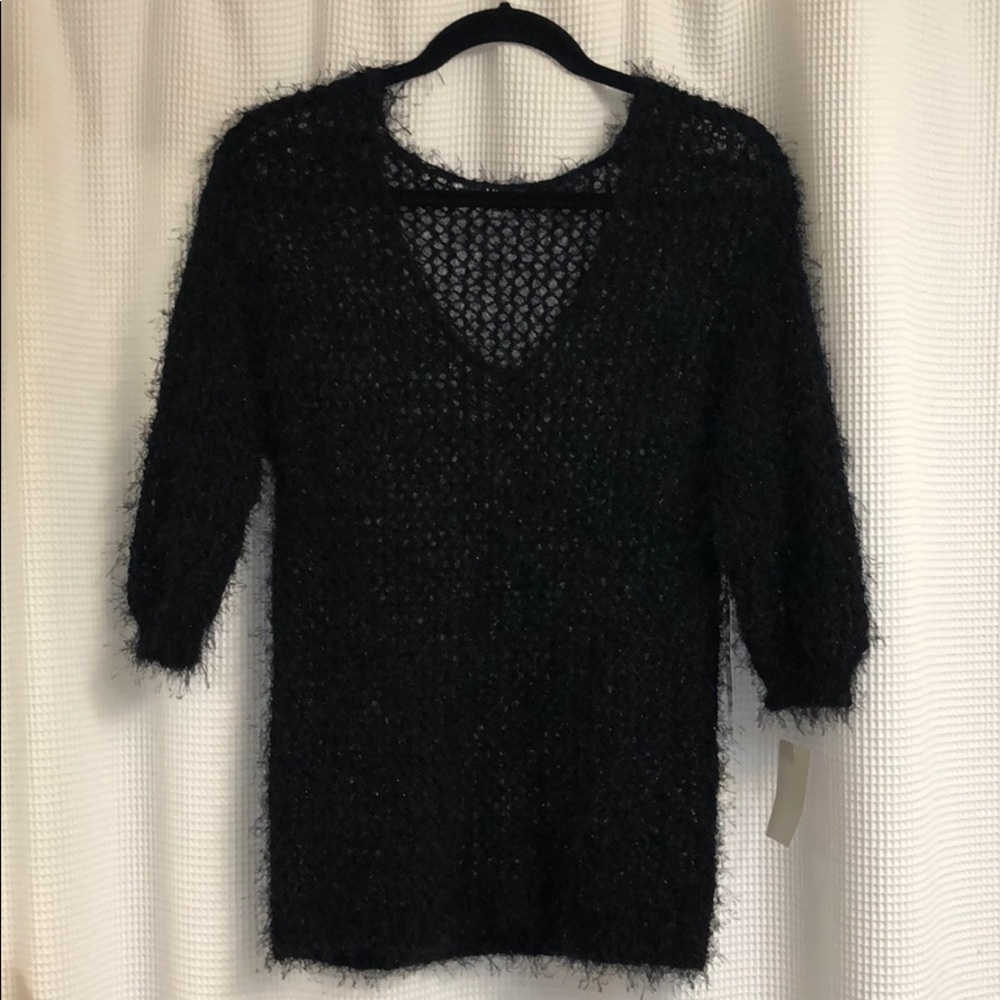Tildon brand black sparkle sweater size XS